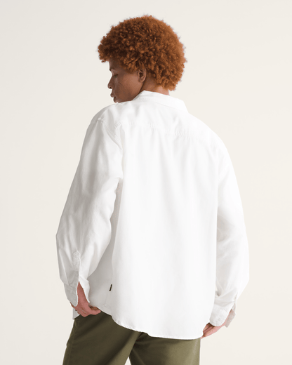 Vans Lawson Solid Oxford Long Sheeve Shirt in White