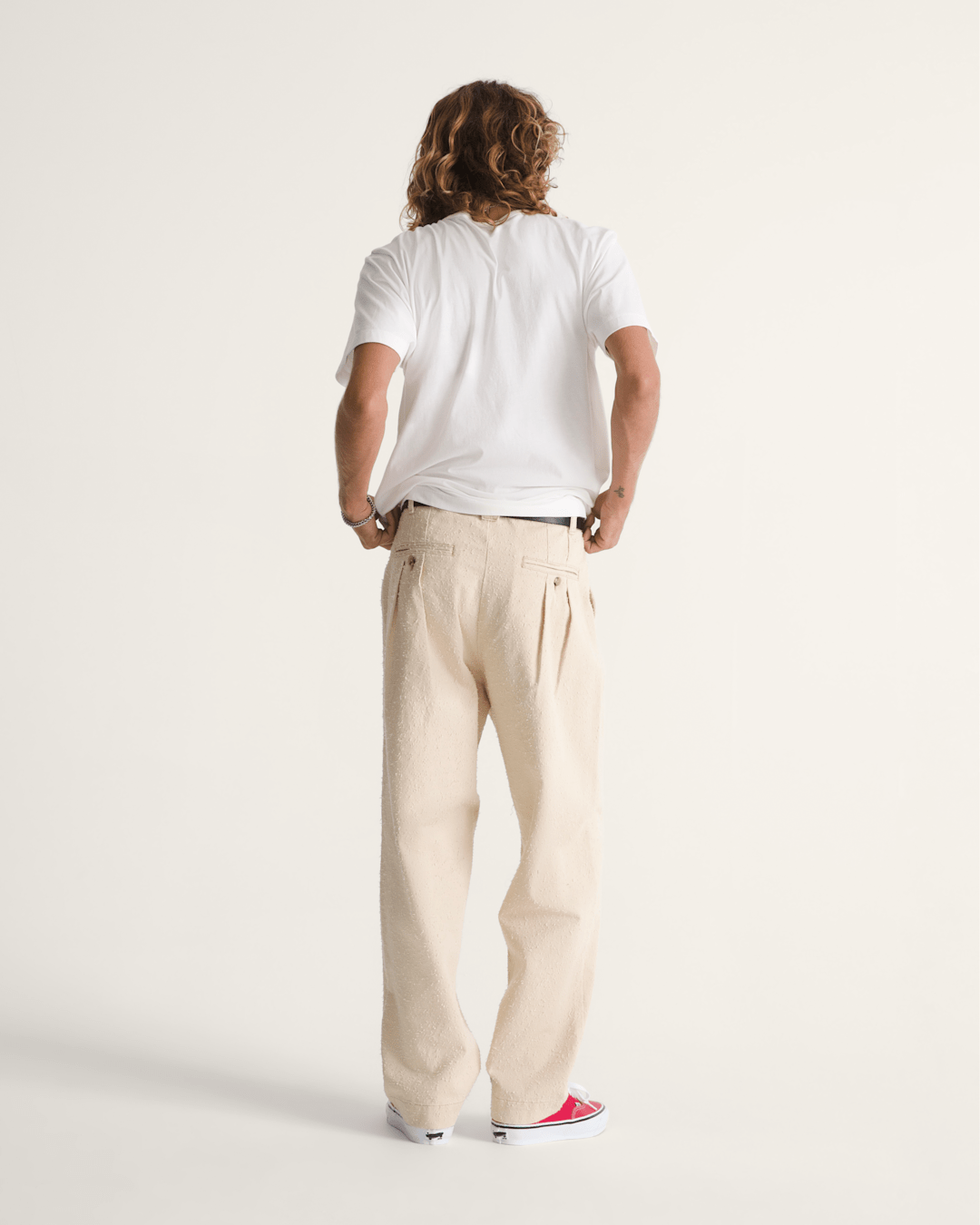 Vans OTW by Vans Back Pleated Trousers in Creme Brulee Beige