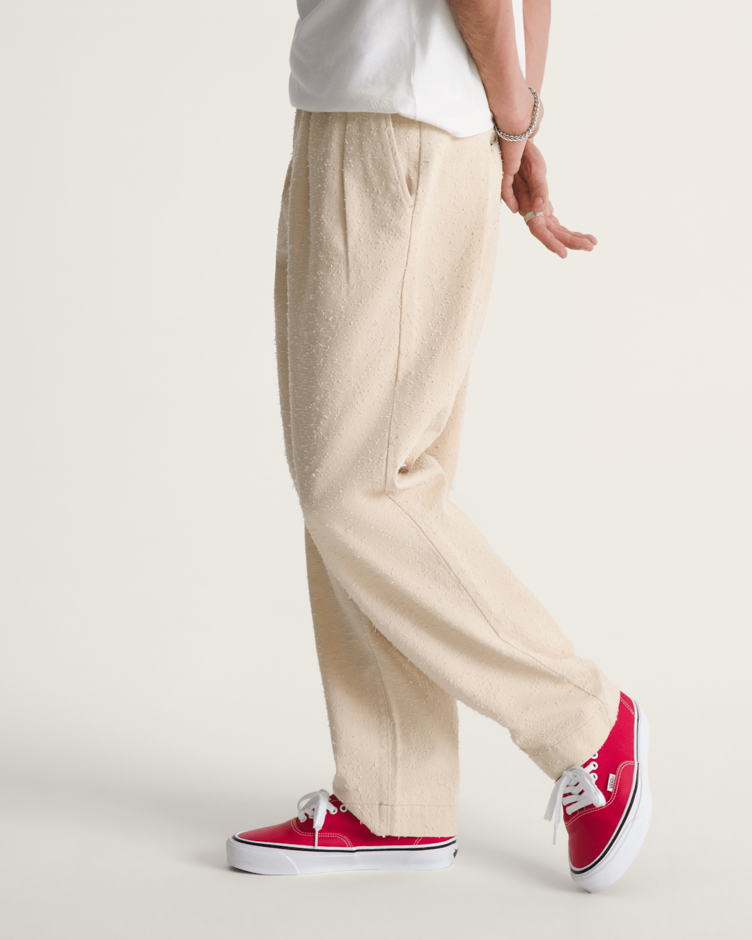 Vans OTW by Vans Back Pleated Trousers in Creme Brulee Beige