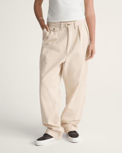 Vans OTW by Vans Back Pleated Trousers in Creme Brulee Beige