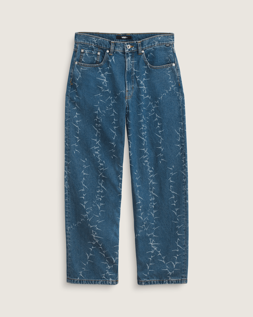 Vans Check-5 Baggy Denim Pants in Vintage Indigo Blue