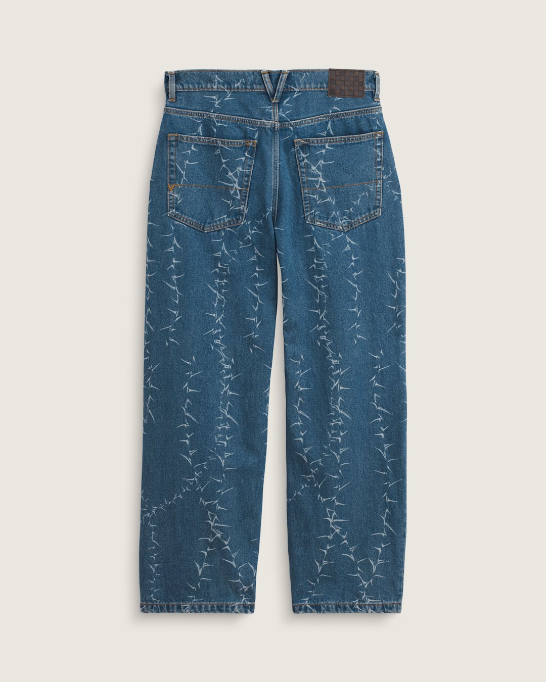 Vans Check-5 Baggy Denim Pants in Vintage Indigo Blue