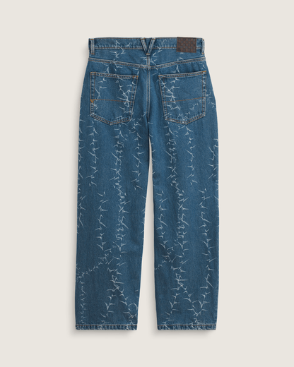 Vans Check-5 Baggy Denim Pants in Vintage Indigo Blue