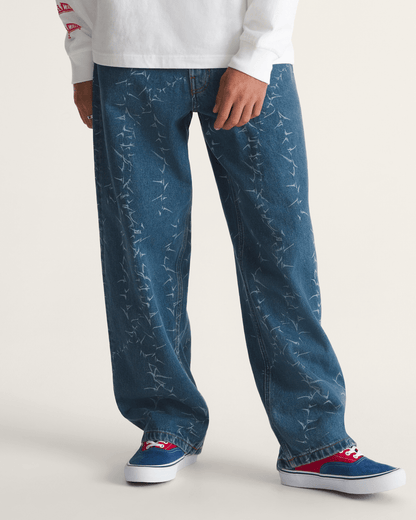 Vans Check-5 Baggy Denim Pants in Vintage Indigo Blue