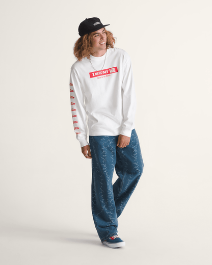 Vans Check-5 Baggy Denim Pants in Vintage Indigo Blue