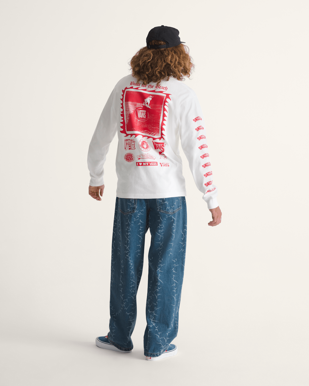 Vans Check-5 Baggy Denim Pants in Vintage Indigo Blue