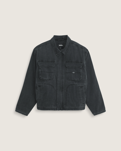 Vans Umber Pigment Canvas Jacket in Black