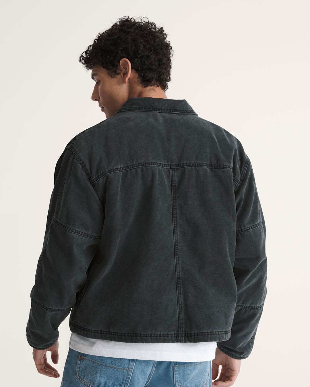 Vans Umber Pigment Canvas Jacket in Black