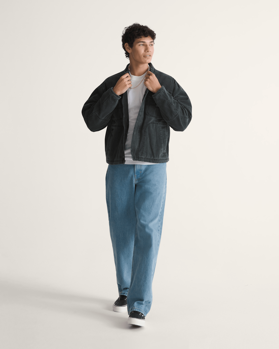 Vans Umber Pigment Canvas Jacket in Black