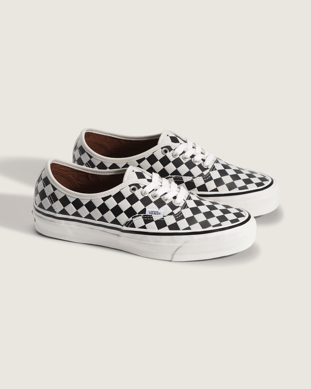 Vans Premium Authentic Shoe in Checkerboard Black / White