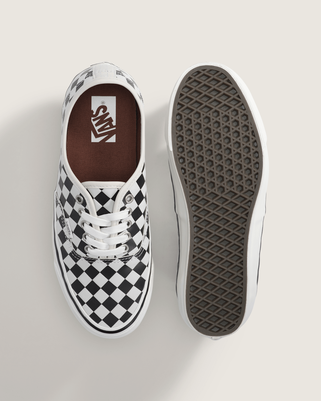 Vans Premium Authentic Shoe in Checkerboard Black / White