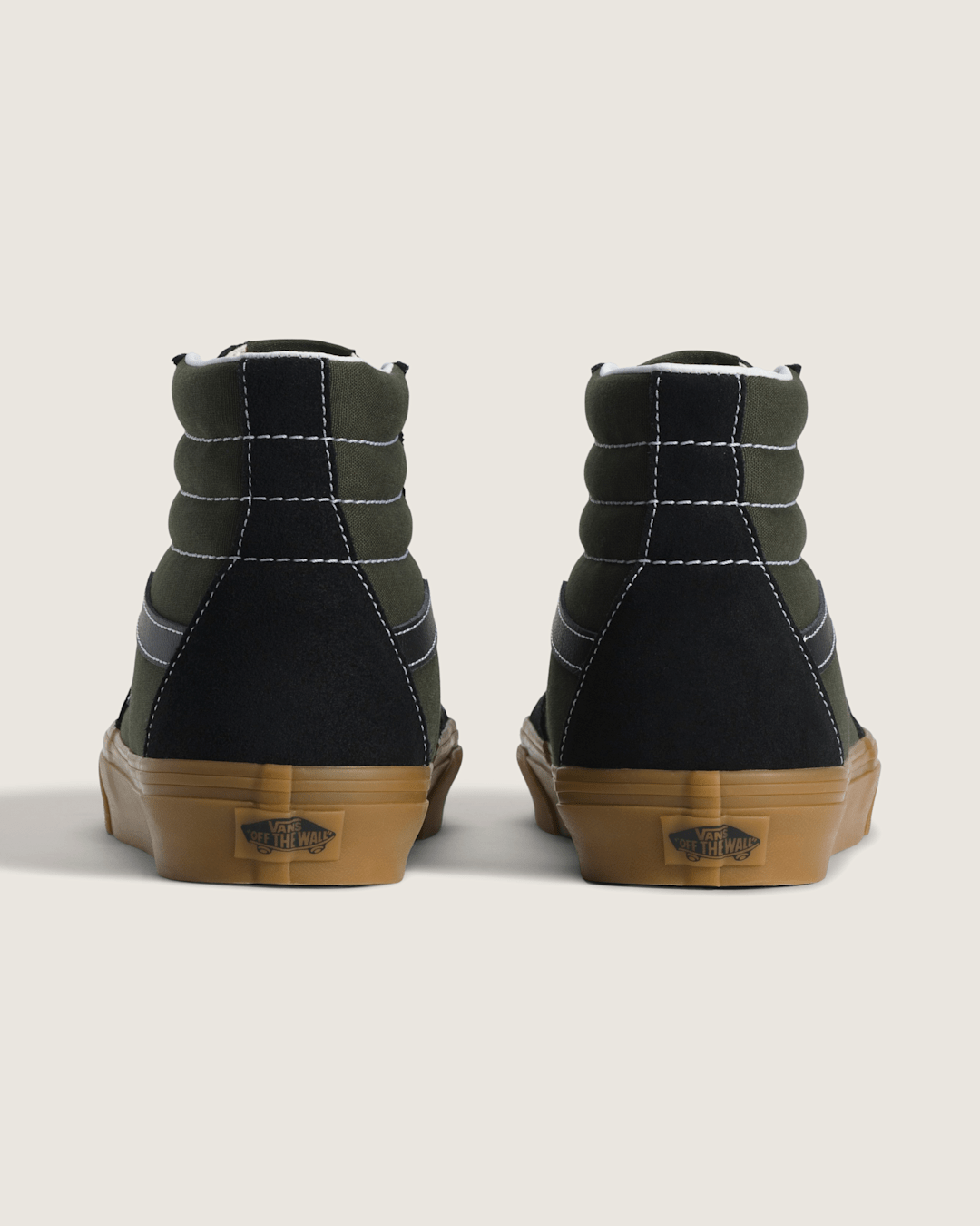 Vans Sk8-Hi Shoe in Gum Obsidian Fern Green