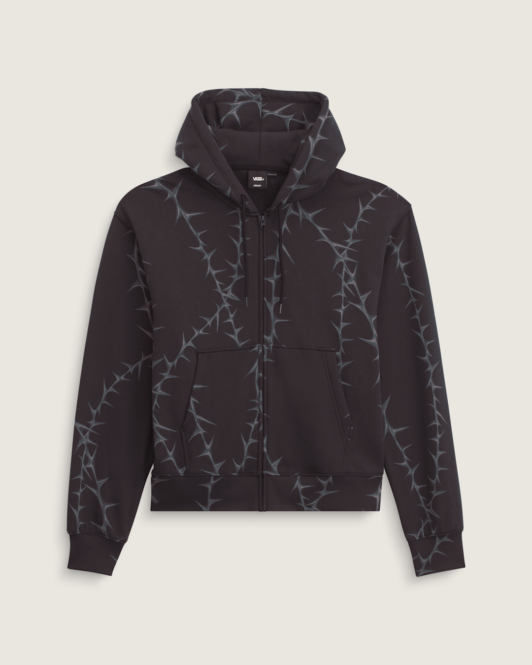 Vans Prickler Patch Zip Hoodie in Black