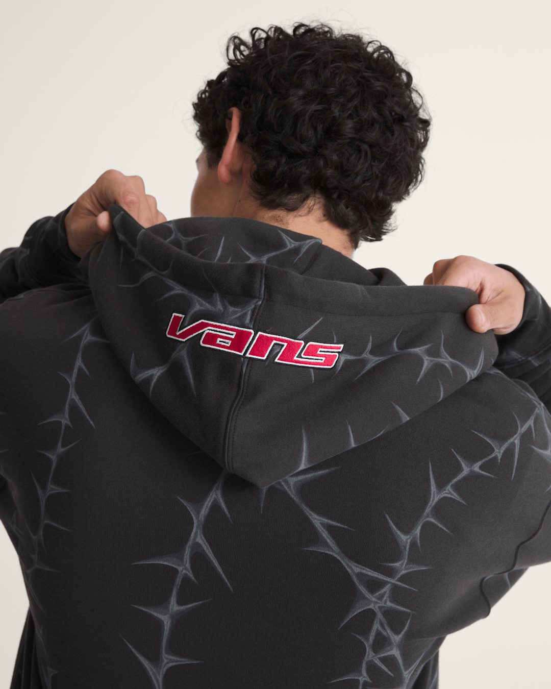 Vans Prickler Patch Zip Hoodie in Black