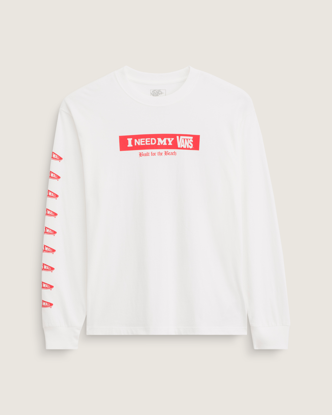 Vans I Need My Long Sleeve T-Shirt in White