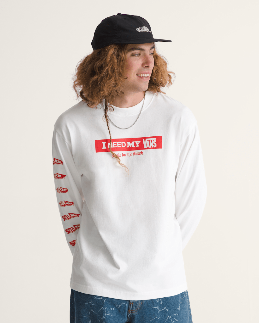 Vans I Need My Long Sleeve T-Shirt in White