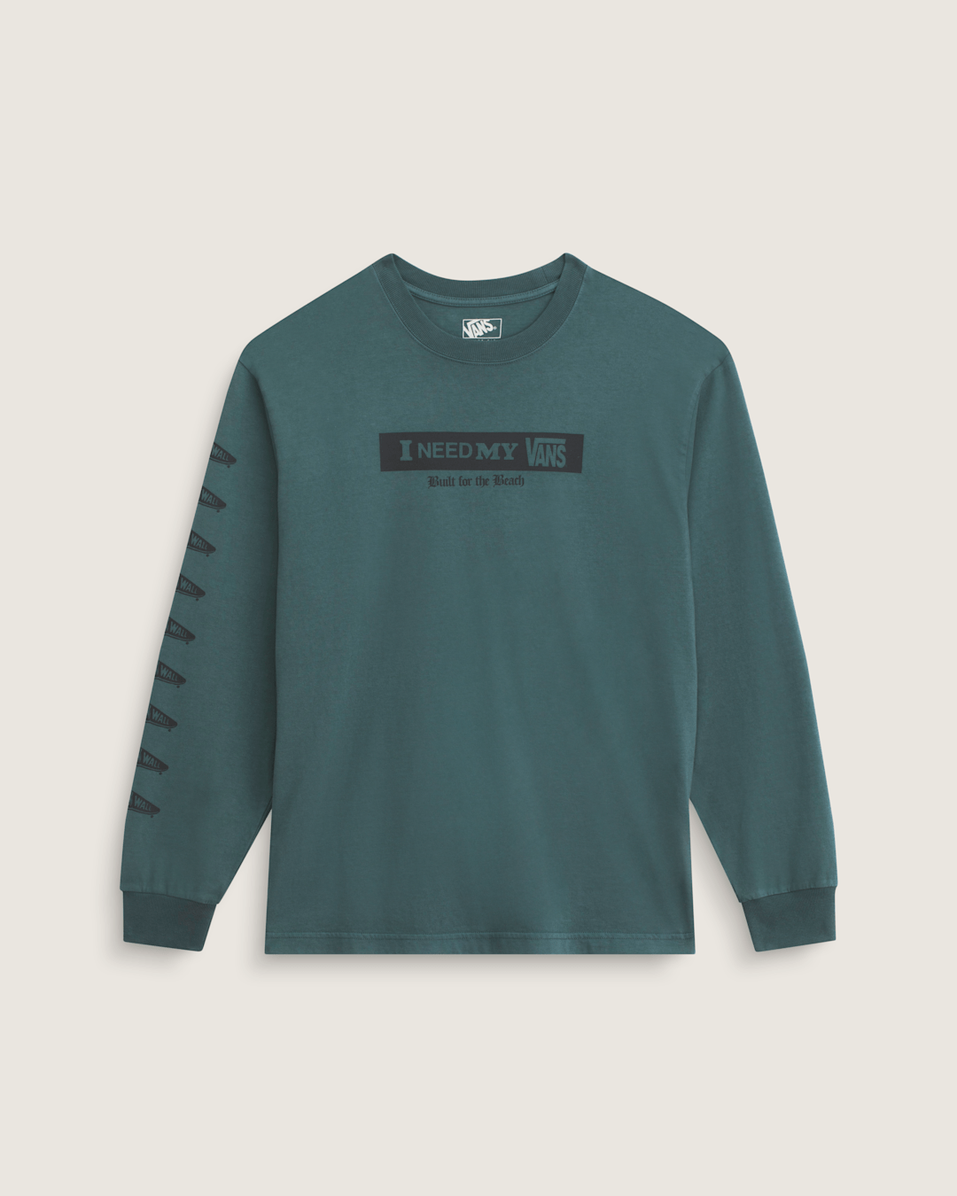 Vans I Need My Long Sleeve T-Shirt in Mossy Olive Green