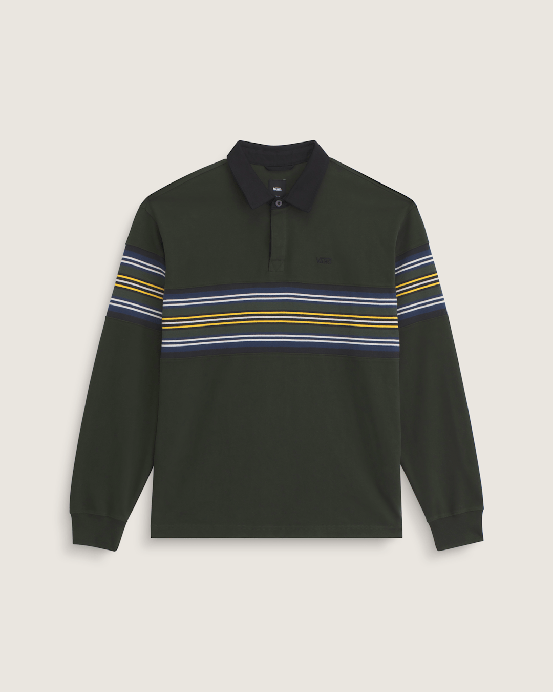 Vans Surge Rugby Long Sleeve Shirt in Dried Kelp Green
