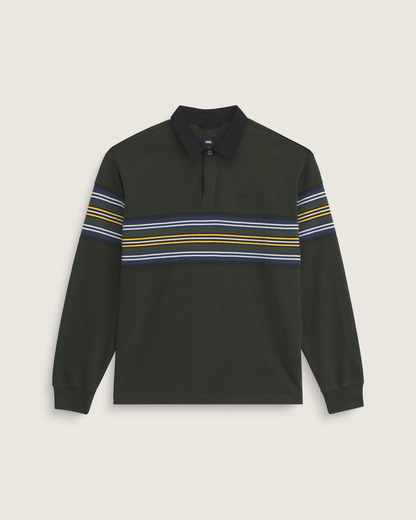 Vans Surge Rugby Long Sleeve Shirt in Dried Kelp Green