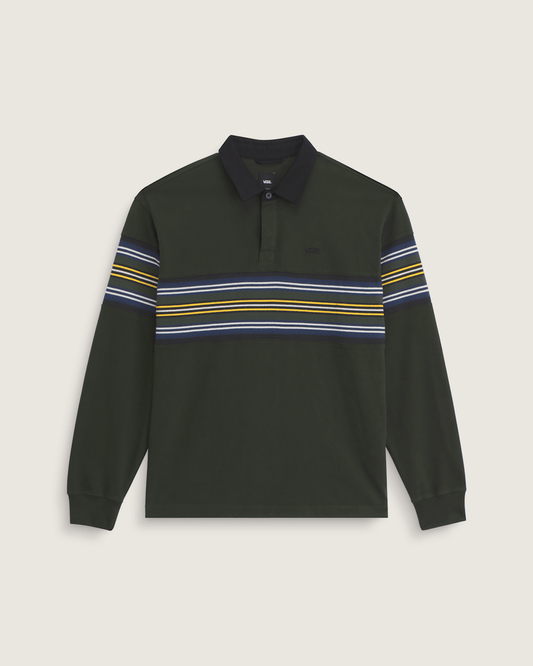 Vans Surge Rugby Long Sleeve Shirt in Dried Kelp Green