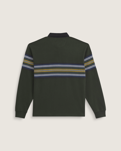 Vans Surge Rugby Long Sleeve Shirt in Dried Kelp Green