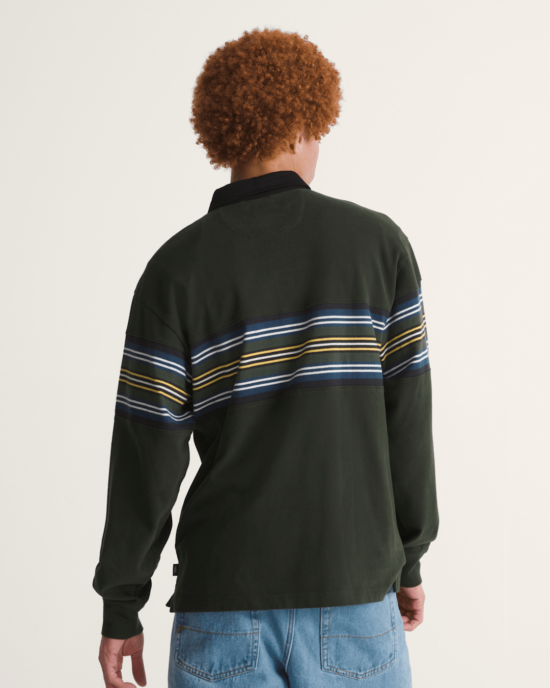 Vans Surge Rugby Long Sleeve Shirt in Dried Kelp Green