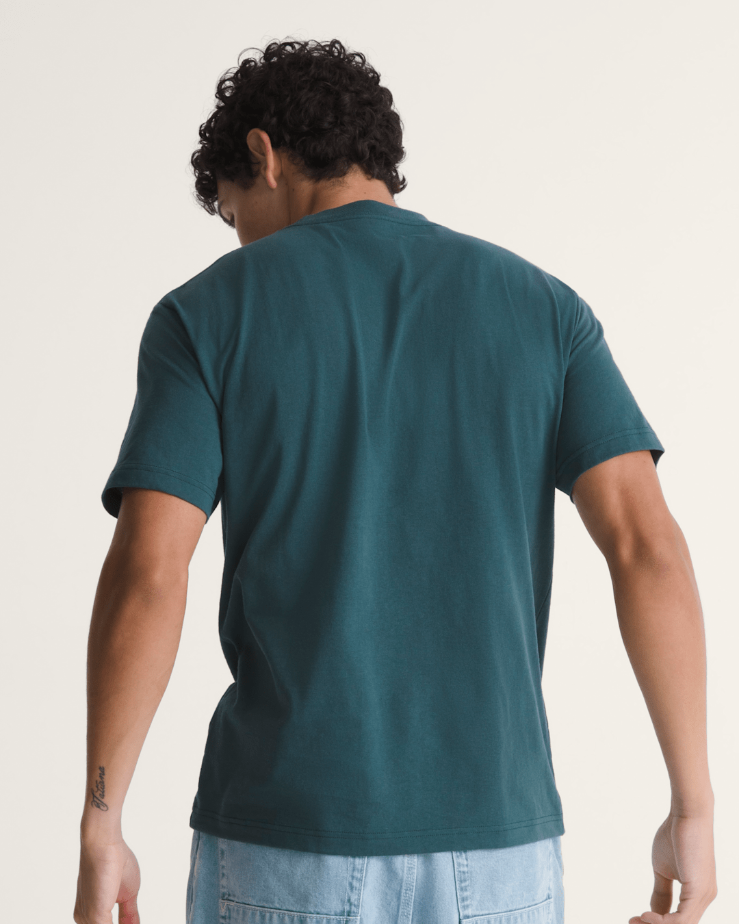 Vans New Left Chest T-Shirt in Mossy Olive Green