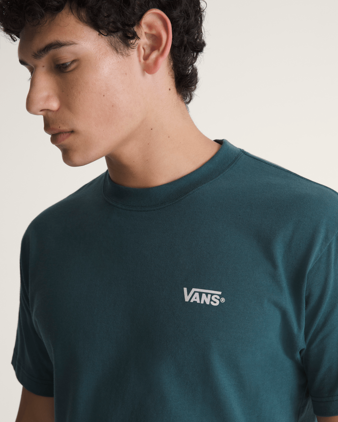 Vans New Left Chest T-Shirt in Mossy Olive Green