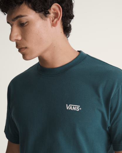 Vans New Left Chest T-Shirt in Mossy Olive Green