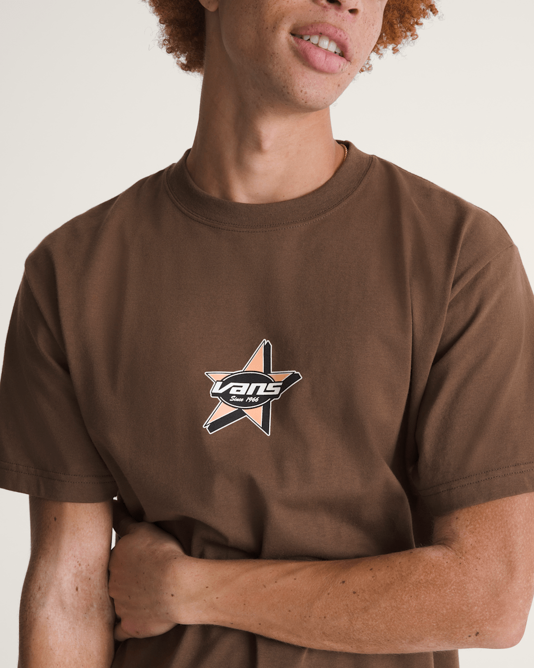 Vans Starmarked T-Shirt in Vintage Cocoa Brown
