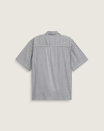 Vans Larkspur Mini Plaid Shirt in White / Black