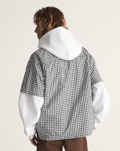 Vans Larkspur Mini Plaid Shirt in White / Black