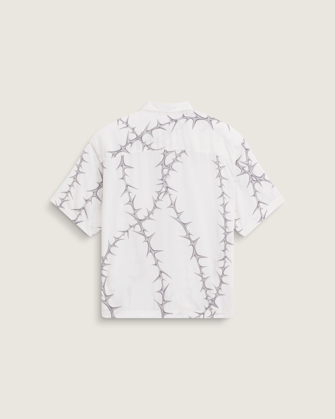 Vans Van Doren Printed Camp Button Up Shirt in White
