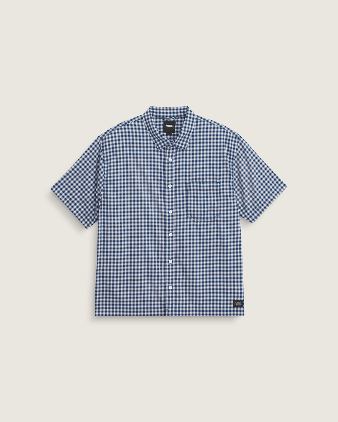 Vans Larkspur Mini Plaid Shirt in Deep Indigo Blue
