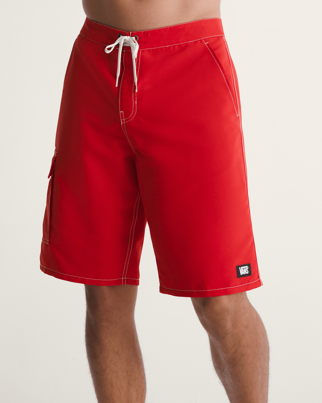 Vans Voyage Long Cargo Boardshorts in Racing Red