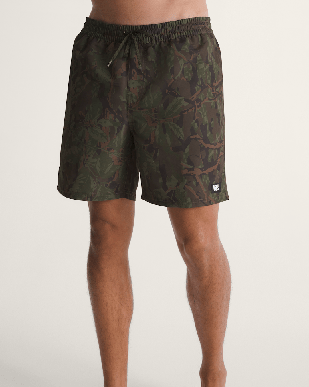 Vans Primary II Elastic Printed Boardshorts in Obsidian Fern Green