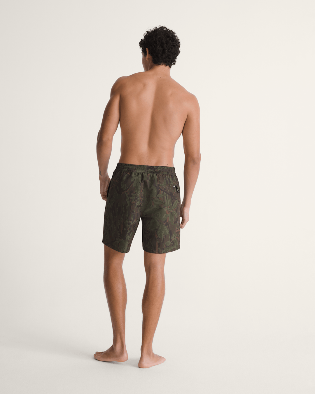 Vans Primary II Elastic Printed Boardshorts in Obsidian Fern Green