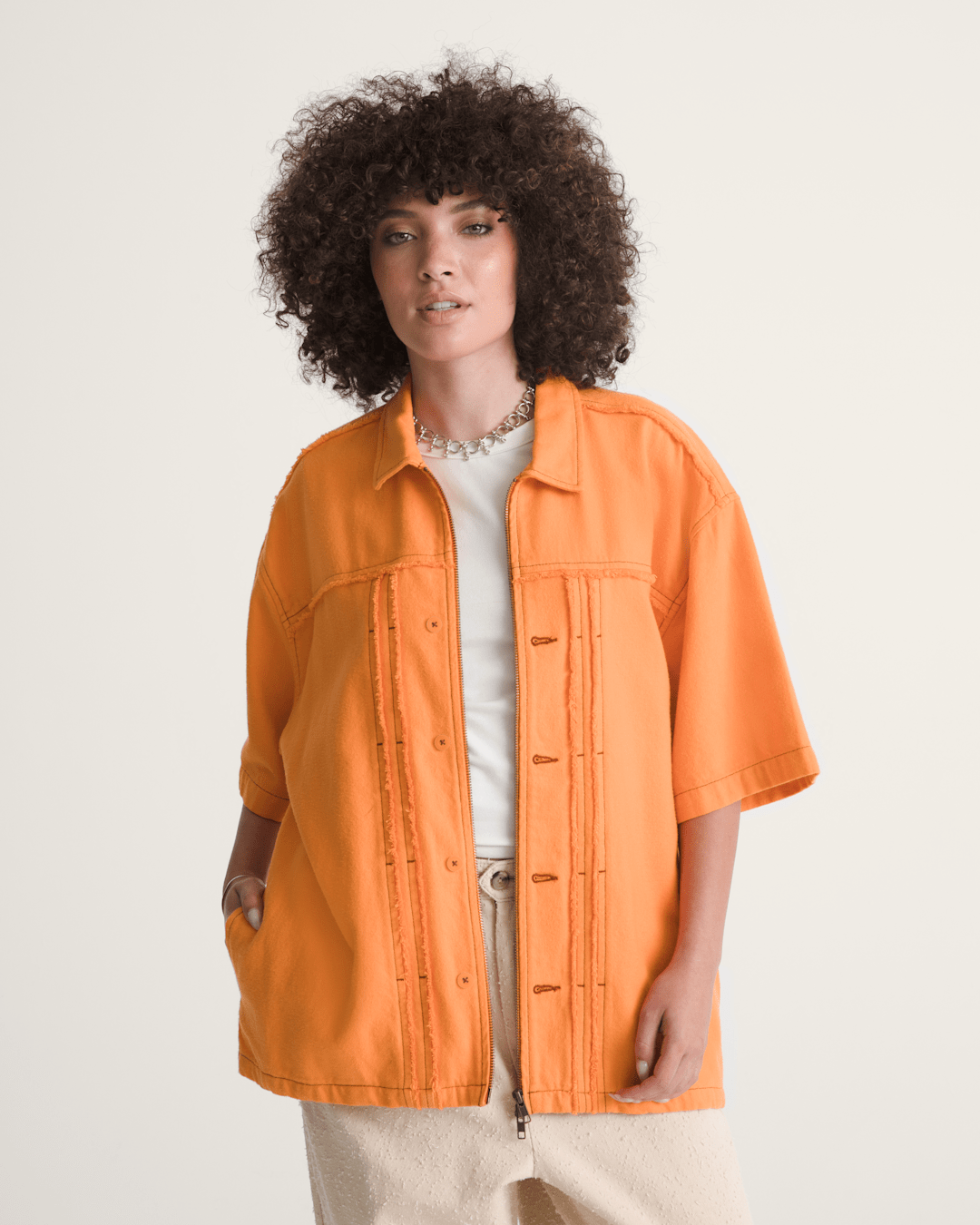 Vans OTW by Vans Double Edge Shirt in Sunset Orange