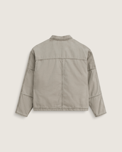 Vans Umber Pigment Canvas Jacket in Aluminum Grey