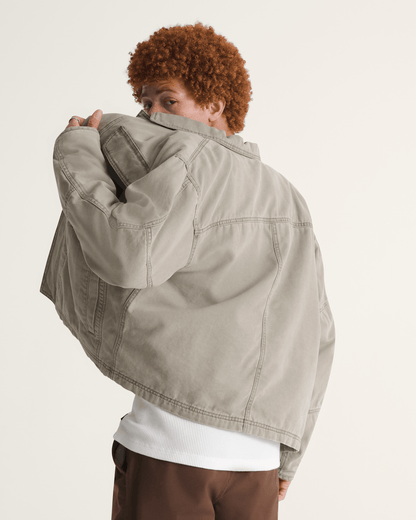 Vans Umber Pigment Canvas Jacket in Aluminum Grey