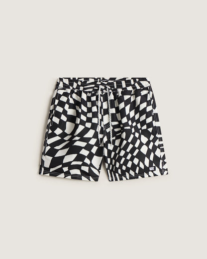 Vans Primary II Elastic Printed Boardshorts in Black / White