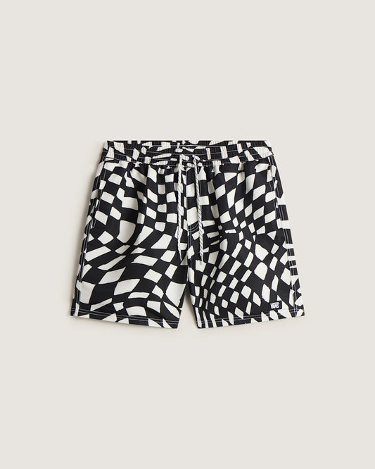 Vans Primary II Elastic Printed Boardshorts in Black / White