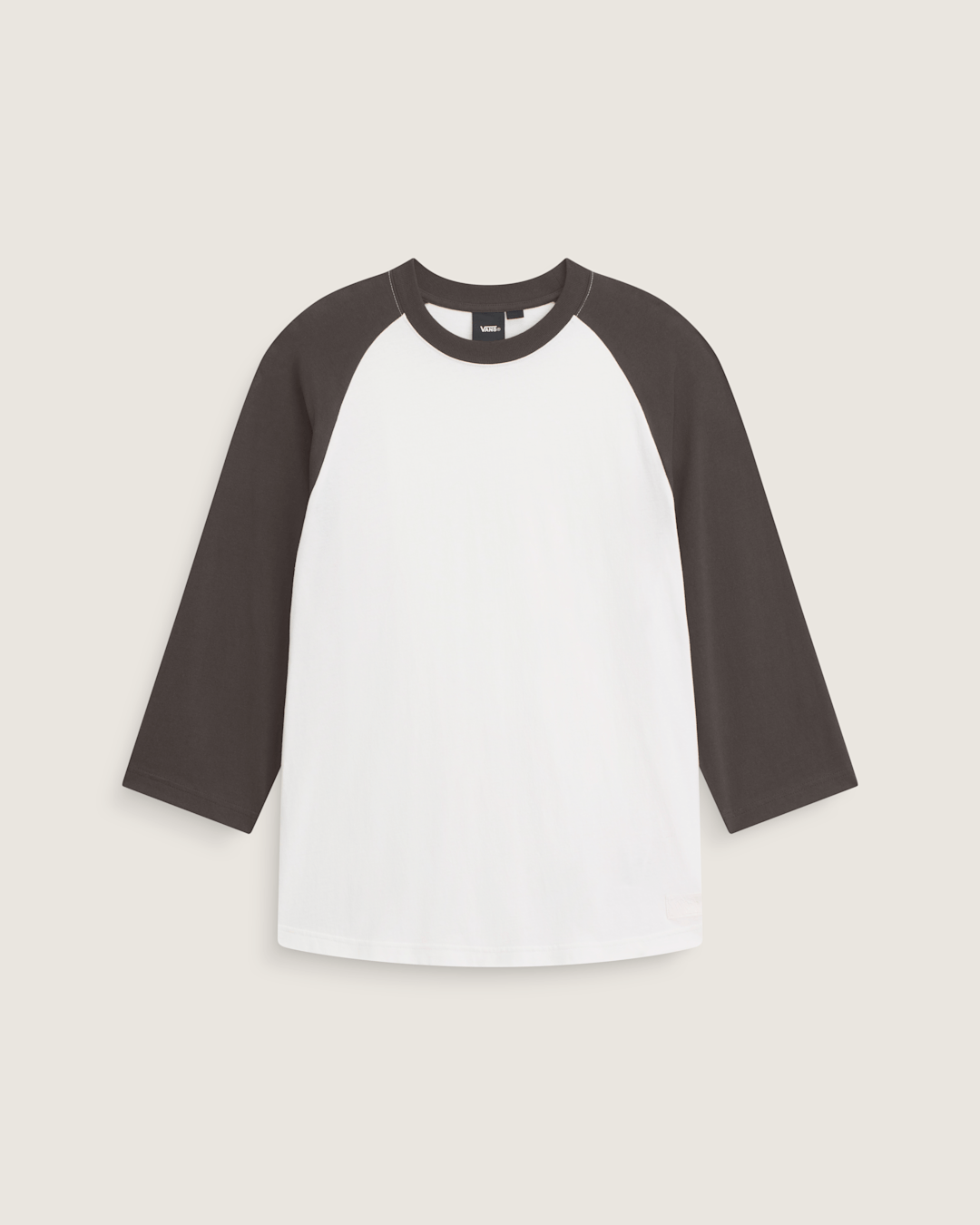 Vans Standard Raglan T-Shirt in Faded Black / Egret White