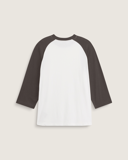 Vans Standard Raglan T-Shirt in Faded Black / Egret White