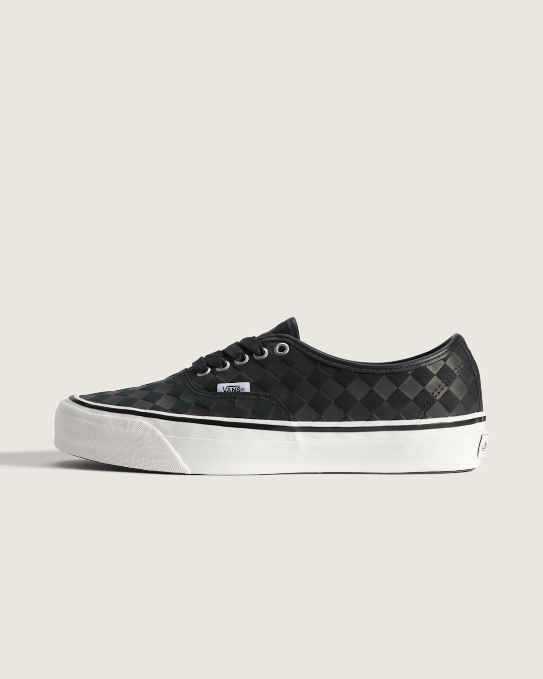 Vans Premium Authentic Shoe in Checkerboard Blackout