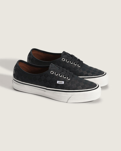 Vans Premium Authentic Shoe in Checkerboard Blackout