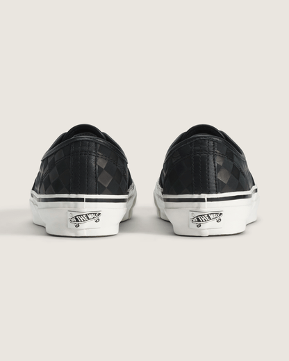 Vans Premium Authentic Shoe in Checkerboard Blackout