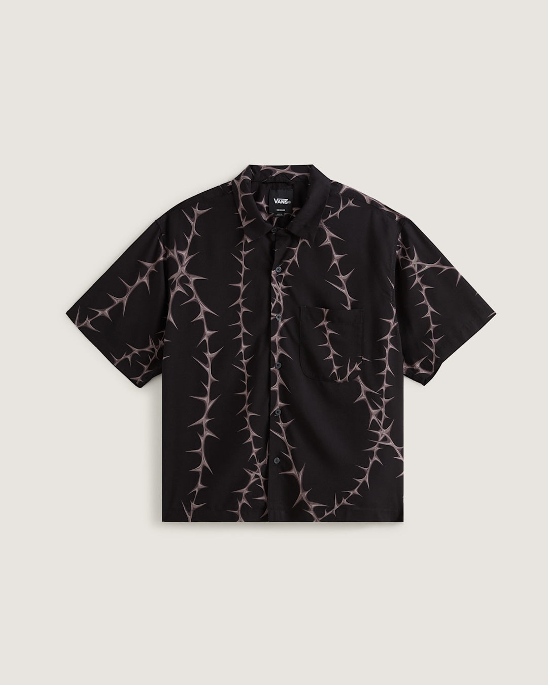 Vans Van Doren Printed Camp Shirt in Black