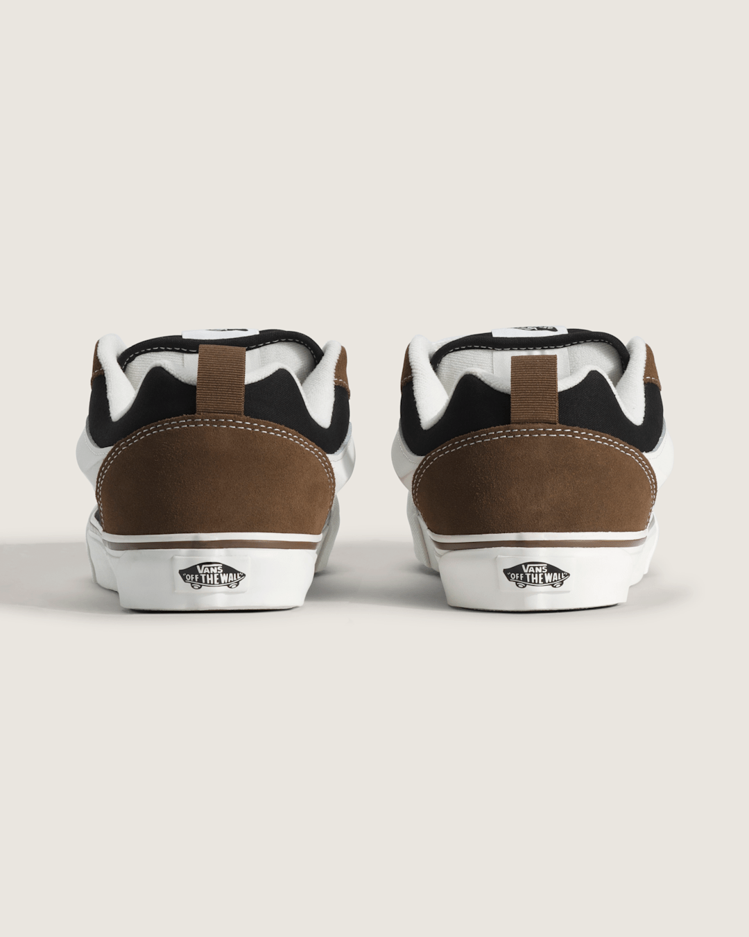 Vans Knu Skool Shoe in Black / Brown