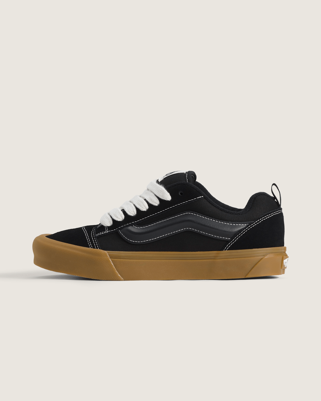 Vans Knu Skool Shoe in Gum Black